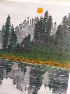 19.5*24.5 Inch Forest Canvas Painting🤩