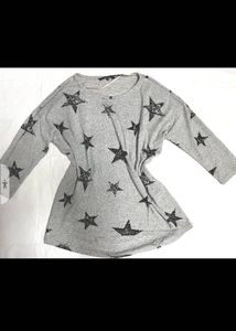 Starry Grey Long Sleeve Top💙🩵