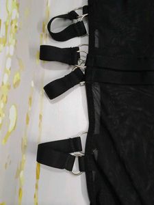(1136)Black Mesh Lingerie Set