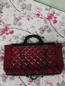 Maroon Colour Handbag