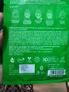 Pink Rush Aloe &amp; Cucumber Mask