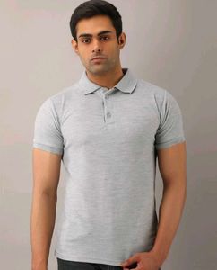 Men's Grey Polo T-Shirt