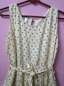 yellow Polka Dot Maxi Dress