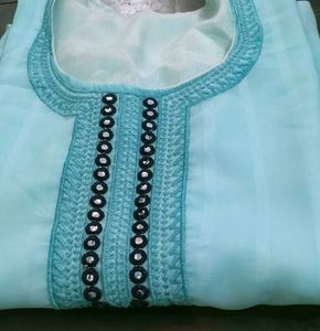 Embroidered Top with Beaded Detail