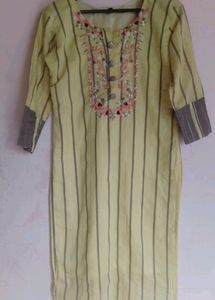 Beautiful Yellow Coloured Kurti