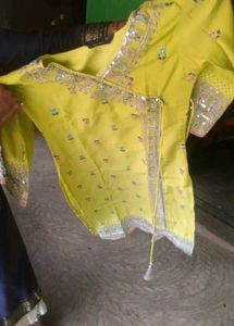 Green Embroidered Kurta Set