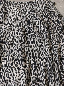 Snow Leopard Print Y2k Asymmetrical Hem Top