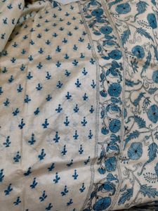 Pure Tussar Silk Saree With Kantha Work