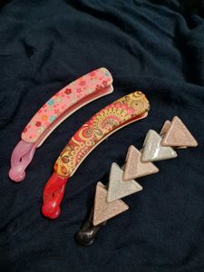 Vintage Banana Hair Clips - Set of 3💟🎀🔥