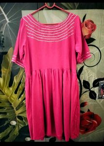 one time used Pink Kurta Set