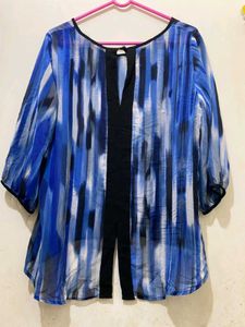 Blue Print Hi-Low Top