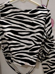 New Zebra Print Top