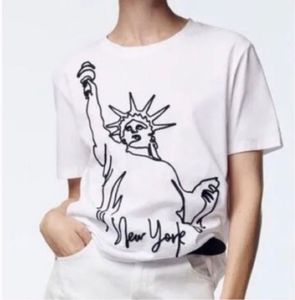 Zara Empire State T Shirt Size m