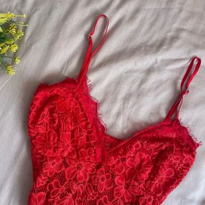 Lace Red Bralette
