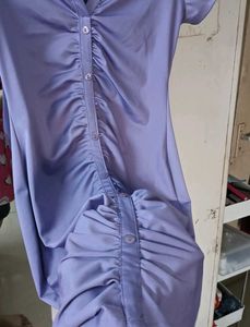 Lavender Shirt Dress