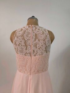 Blush Lace Chiffon Gown