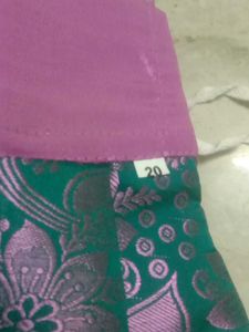 new pongal pattu brocade and skirt