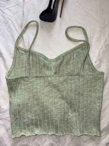 Cute Green Crop Top