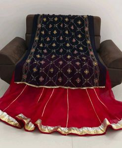 Red Embroidered Lehenga Choli