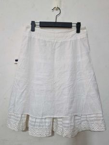 Cotton Midi Skirt