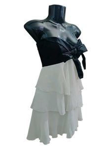 Elegant Bardot Strapless Mini Dress Xs &amp; S