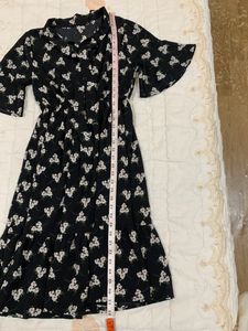 Cute Korean Floral Dress