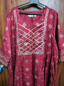 Sztori Ethnic Kurta Red 4xl