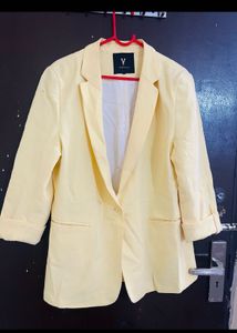 Versace Inspired Yellow Blazer