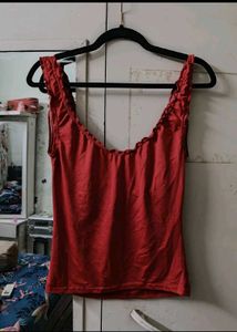 Satin Ruched Top
