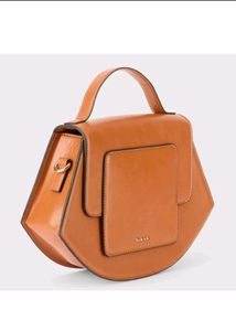 Iykyk Tan Structured Multi Handle Sling Bag