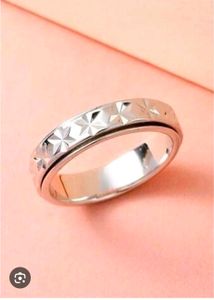 Silver Patterned Ring