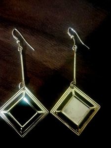 Geometric Drop Earring(Gold)