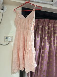 Blush Pink Eyelet Sundress