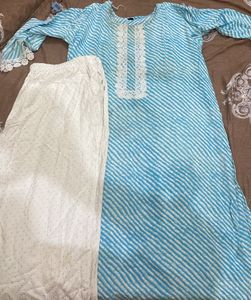 Plus Size Cotton Kurti And Palazzo