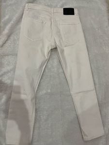 Zara White Denim Jeans