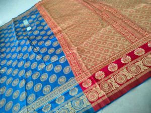 Elegant Printed Saree 💙♥️