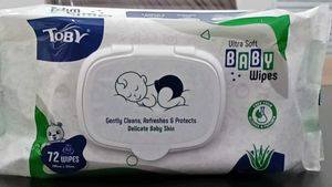 Toby Ultra Soft Baby Wipes - 72 Count