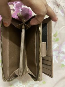 Leather Snap Closure Wallet