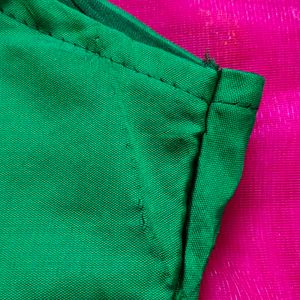 🛍️New Dark Pink Organza Saree With Blouse⭐⭐⭐⭐⭐