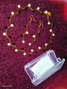🎖️Dual Beaded(Black&amp;White)Choker Set