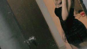 Black Faux Leather Mini Dress