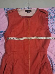 Classic Rust Colour Bodycon Dress