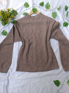 Zara Brown Turtleneck Pullover