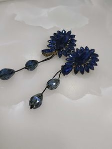 Elegant Blue Drop Earrings