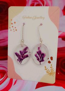 Pressed Flower Earrings