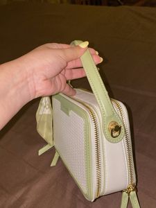 White/Green Bag