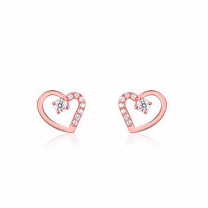 925 Real Silver Heart Earrings