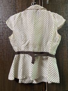 Korean Fix Waist Belt Top