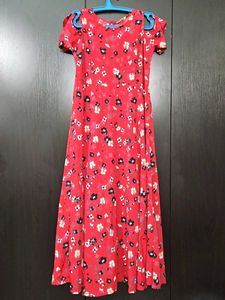 Red Floral Dress