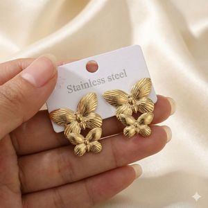 Butterfly Drop Earrings antitarnish